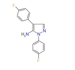 1,4-Bis(4-fluorophenyl)-1H-pyrazol-5-amine, 97%