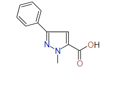 1-Methyl-3-phenyl-1H-pyrazole-5-carboxylic acid, 97%