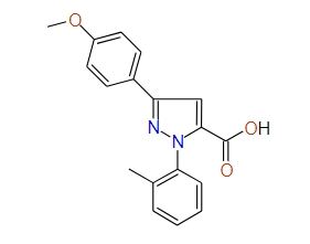 3-(4-Methoxyphenyl)-1-o-tolyl-1H-pyrazole-5-carboxylic acid, 97%