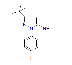 3-Tert-butyl-1-(4-fluorophenyl)-1H-pyrazol-5-amine, 97%