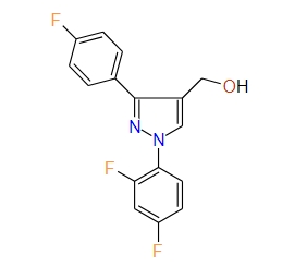 (1-(2,4-Difluorophenyl)-3-(4-fluorophenyl)-1H-pyrazol-4-yl)methanol, 97%