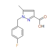 1-(4-Fluorobenzyl)-5-methyl-1H-pyrazole-3-carboxylic acid, 97%