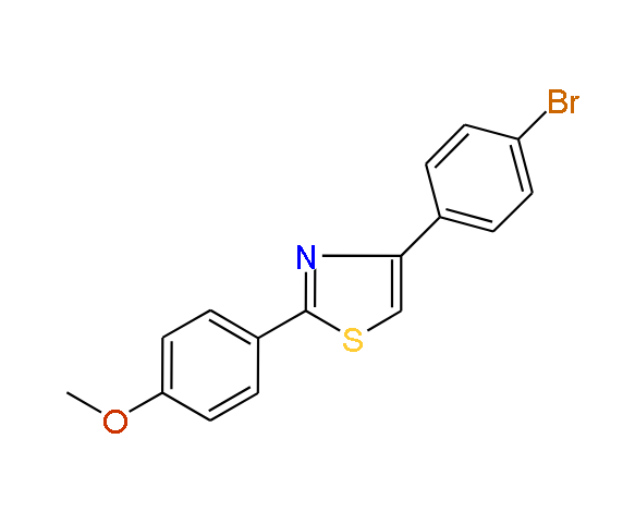 4-(4-Bromophenyl)-2-(4-methoxyphenyl)thiazole, 97%