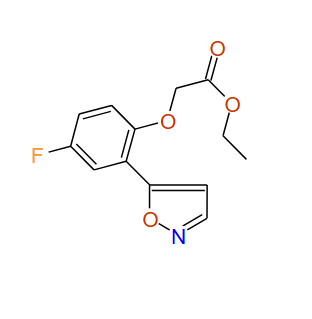 Ethyl 2-(4-fluoro-2-(isoxazol-5-yl)phenoxy)acetate, 97%