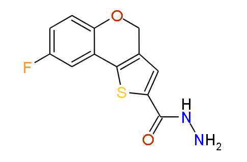 8-Fluoro-4H-thieno[3,2-c]chromene-2-carbohydrazide, 97%