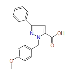 1-(4-Methoxybenzyl)-3-phenyl-1H-pyrazole-5-carboxylic acid, 97%