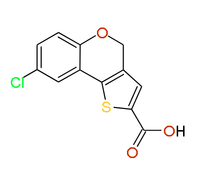 8-Chloro-4H-thieno[3,2-c]chromene-2-carboxylic acid, 97%