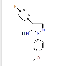 4-(4-Fluorophenyl)-1-(4-methoxyphenyl)-1H-pyrazol-5-amine, 97%