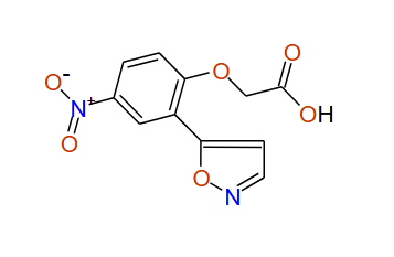 2-(2-(Isoxazol-5-yl)-4-nitrophenoxy)acetic acid, 97%