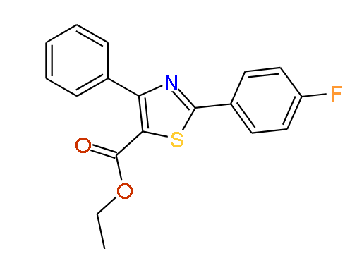 Ethyl 2-(4-fluorophenyl)-4-phenylthiazole-5-carboxylate, 97%