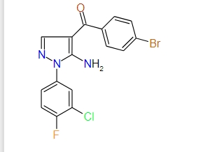 (5-Amino-1-(3-chloro-4-fluorophenyl)-1H-pyrazol-4-yl)(4-bromophenyl)methanone