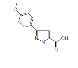 3-(4-Methoxyphenyl)-1-methyl-1H-pyrazole-5-carboxylic acid, 97%