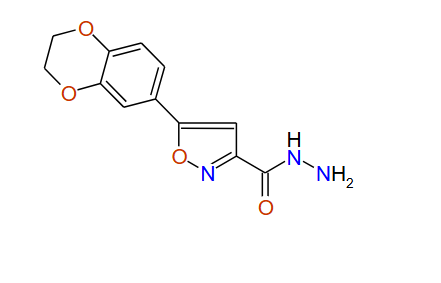 5-(2,3-Dihydrobenzo[b][1,4]dioxin-7-yl)isoxazole-3-carbohydrazide, 97%