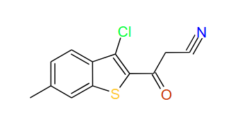 3-(3-Chloro-6-methylbenzo[b]thiophen-2-yl)-3-oxopropanenitrile, 97%